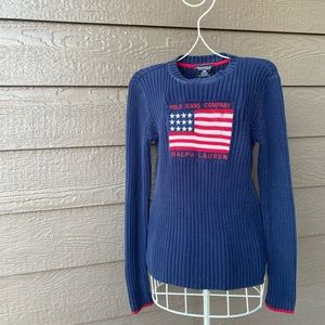 Polo by Ralph Lauren Ladies Polo Jeans Company Flag Sweater